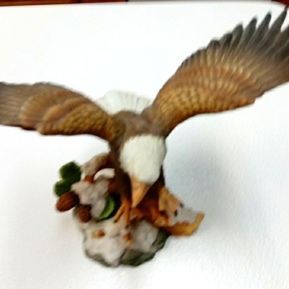 Swooping eagle statuette